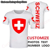 switerland free custom tshirt svizzera flag emblem schweiz tee shirts diy svizzero country name number suisse shirt