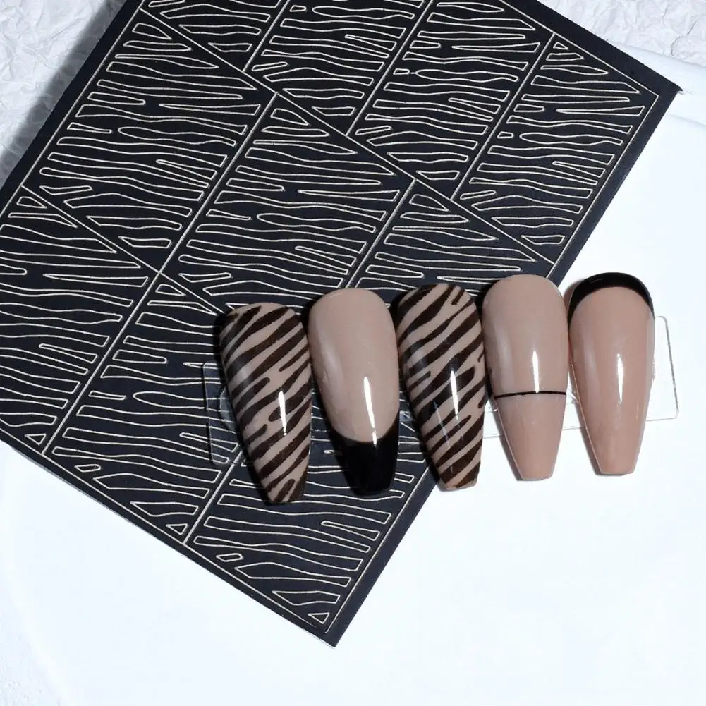 Акриловая наклейка для ногтей 6 листов ромба квадратная рыба леопардовая полоса
