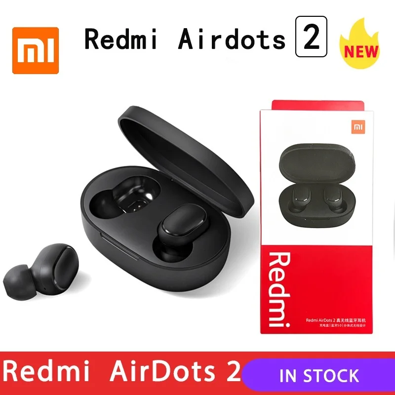 

TWS-стереонаушники Xiaomi Redmi Airdots 2 с поддержкой bluetooth 5,0 и микрофоном