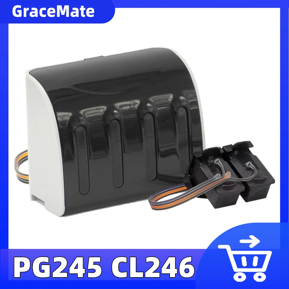 

Compatible For Canon PG245 CL246 CISS Refill Ink Cartridge 372 392 432 439 452 Pixma MG2120 472 MX512 MX522 MX532 Printers
