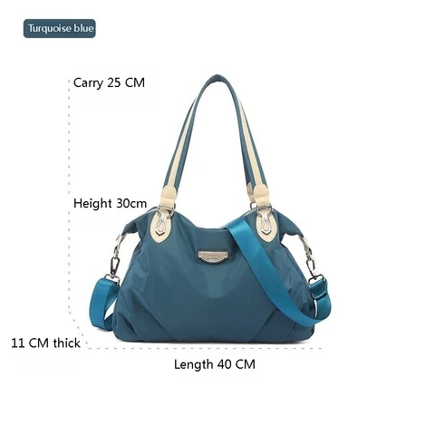 Epol большая вместительная сумка женская тенденция 2025 модная большая сумка Оксфорд водонепроницаемая повседневная парусиновая сумка на плечо женская сумка 2611-04A