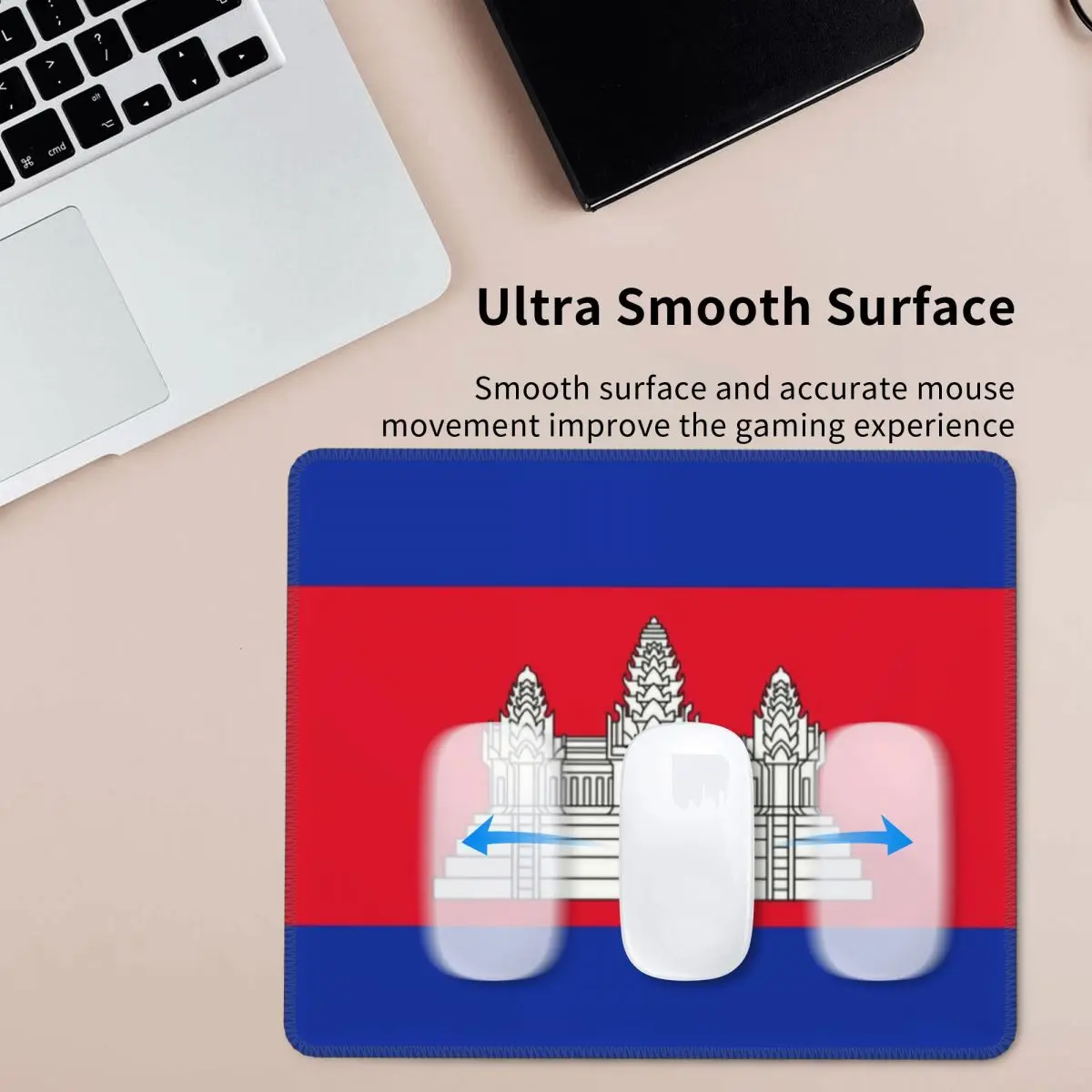 Противоскользящий резиновый коврик для мыши с износостойкими краями |