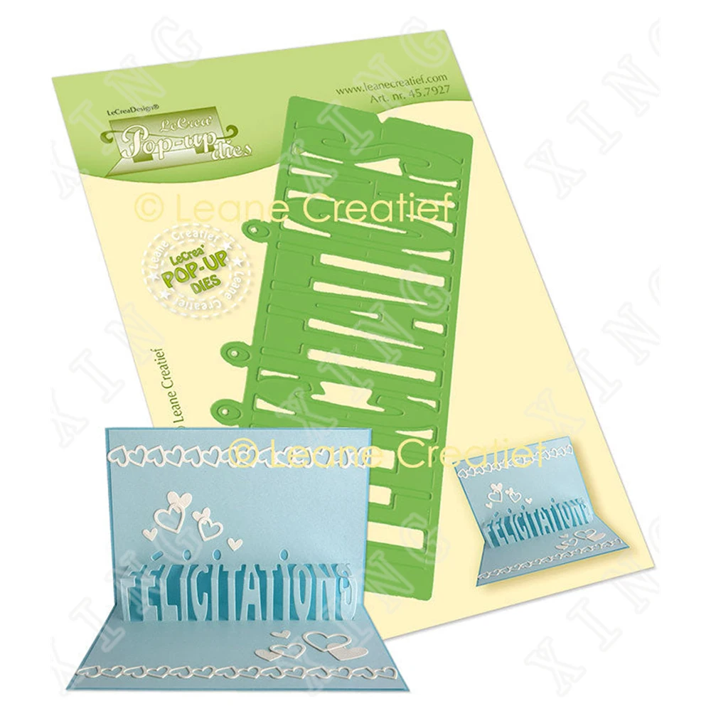 

2022 New Pop-up Souhaits Metal Cutting Dies for Diy Scrapbooking Crafts Stencils Maker Photo Album Template Handmade Decoration