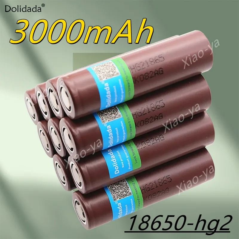 

100% New Original HG2 18650 3000mAh Li-ion Rechargeable Battery 18650HG2 3.7V Resistor 20MΩ Dedicated for hg2 Power Battery Pack