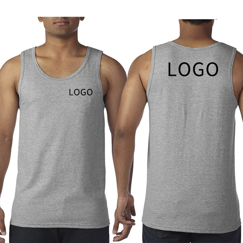 Коллекция 2023 года майка с индивидуальным принтом и логотипом мужская для фитнеса
