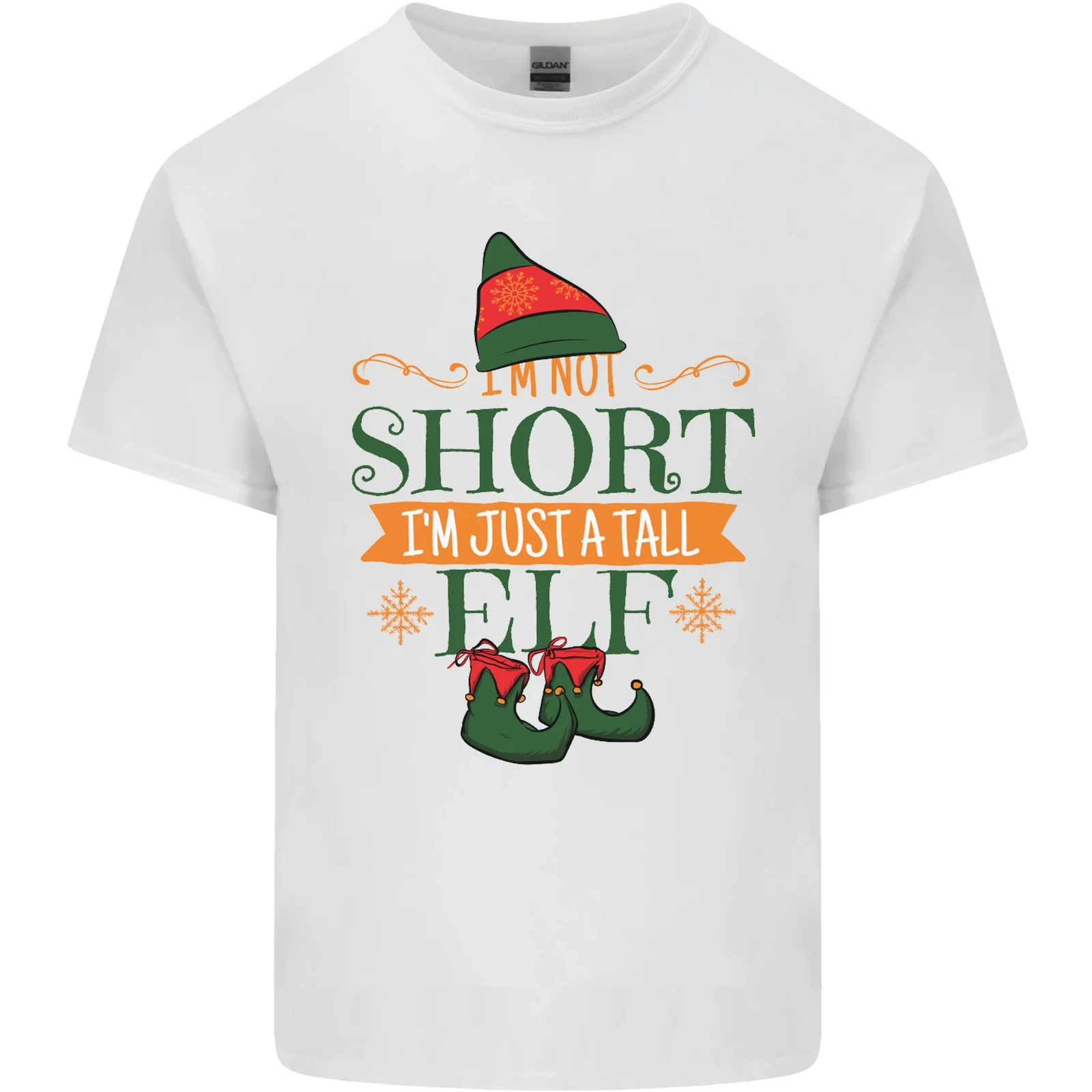 

Забавная Рождественская Мужская хлопковая футболка Im Not Short, Elf