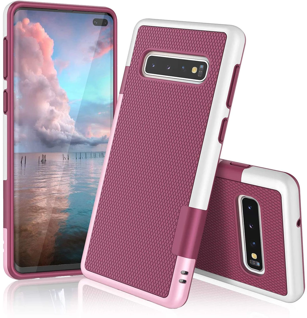 

Ultra Slim 3 Color Hybrid For Samsung Galaxy Note 10 10+ 9 8 Galaxy S10 S10e S10+ S9 S8 S7 S6 S10 Plus S7/S6 edge Soft TPU Case