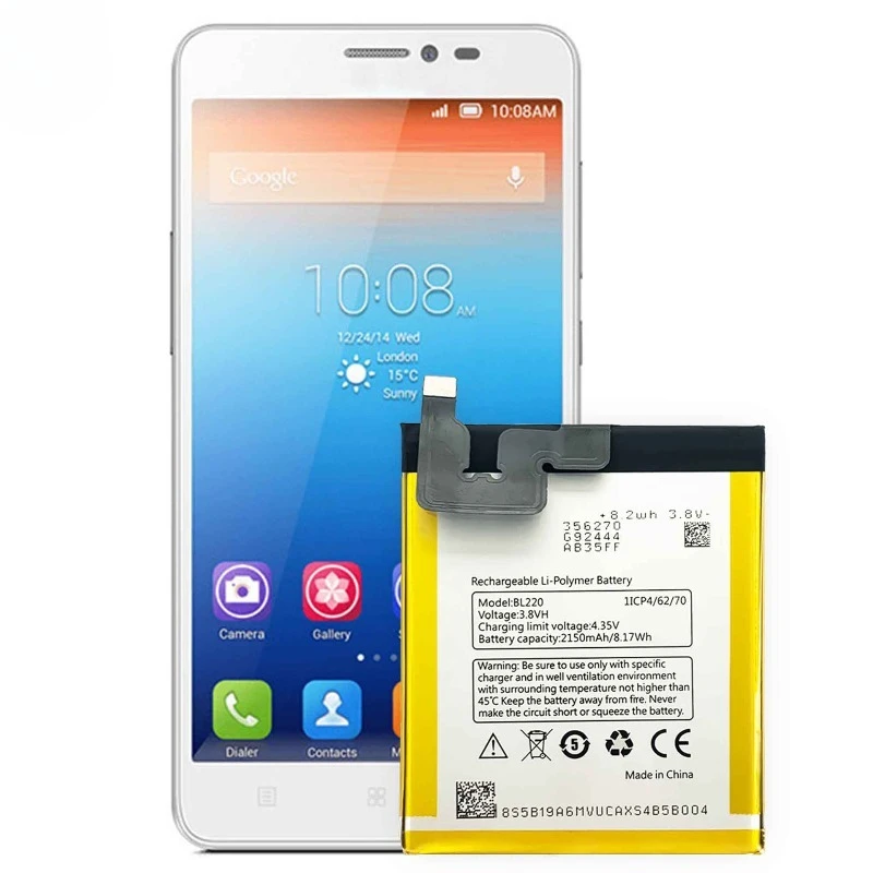 Фото Аккумулятор BL220 для мобильного телефона Lenovo S850/S850T, высококачественная сменная батарея большой емкости, элемент класса А, с инструментами для замены. №4