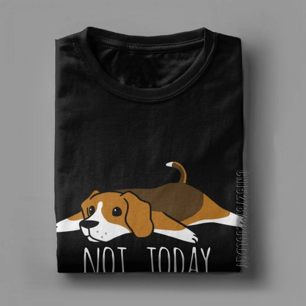 Забавная не сегодня футболка с изображением собаки мужские топы для взрослых