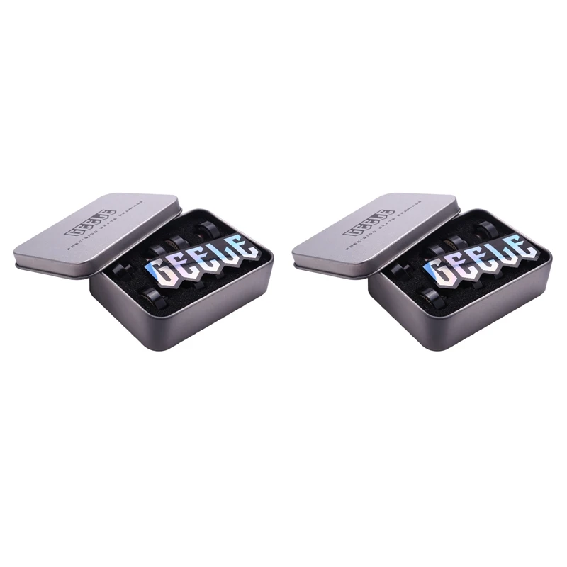 

2X GEELE Skateboard Parts Bearings Professional Double Roller Skate Longboard Bearings ABEC-11 High Speed Skates Board