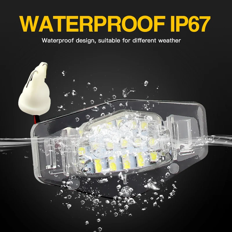 2 шт. 18 SMD светодиодный светильник номерного знака автомобиля для Acura TL TSX MDX Honda Civic