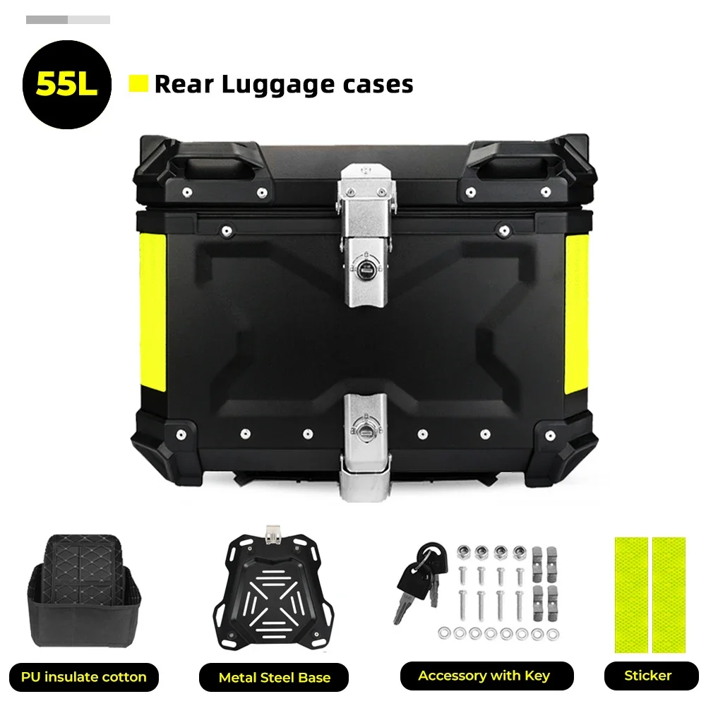 

100L 80L 65L 55L Алюминиевый мотоциклетный шлем с ЧПУ для BMW R1200GS LC R1250GS F800GS LC ADV Хвостовые задние чехлы для инструментов Багажник