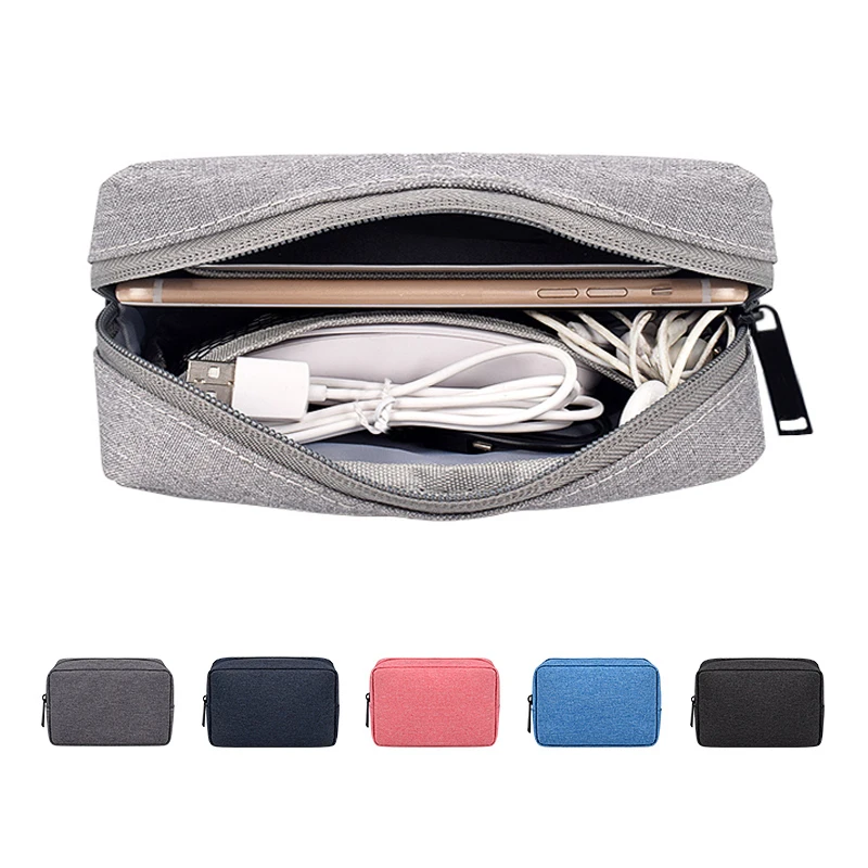 

BalleenShiny Digital Accessories Storage Bag Portable Waterproof USB Cable Earphone Charge Pal Organizer Makeup Bag Travel Pouch