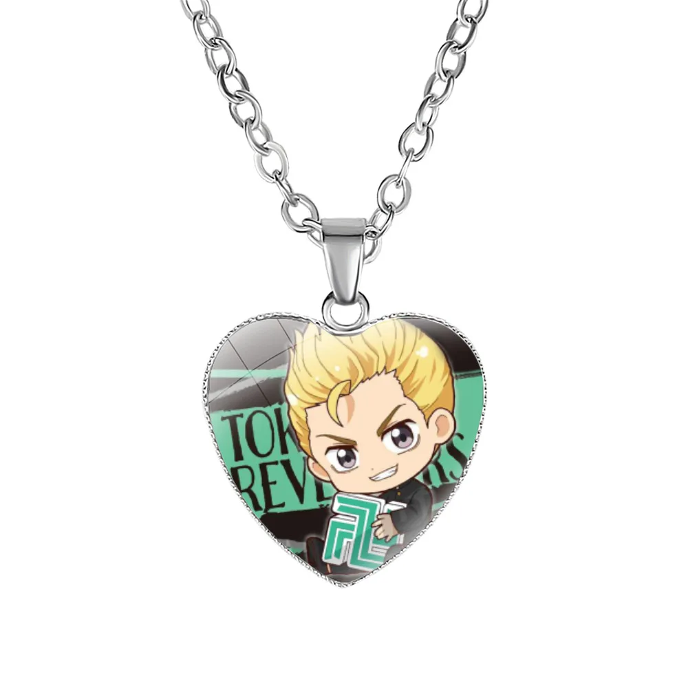 Tokyo Swastika Avenger Heart Necklace Women's Peach Pendant Anime Goods |