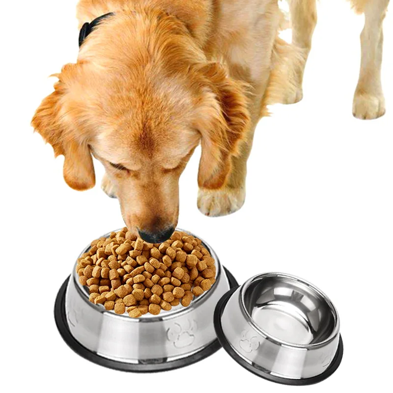 

Stainless Steel Dog Bowl For Dish Water Dog Food Bowl Pet Puppy Cat Bowl Feeder Feeding Dog Water Bowl For Dogs Cats