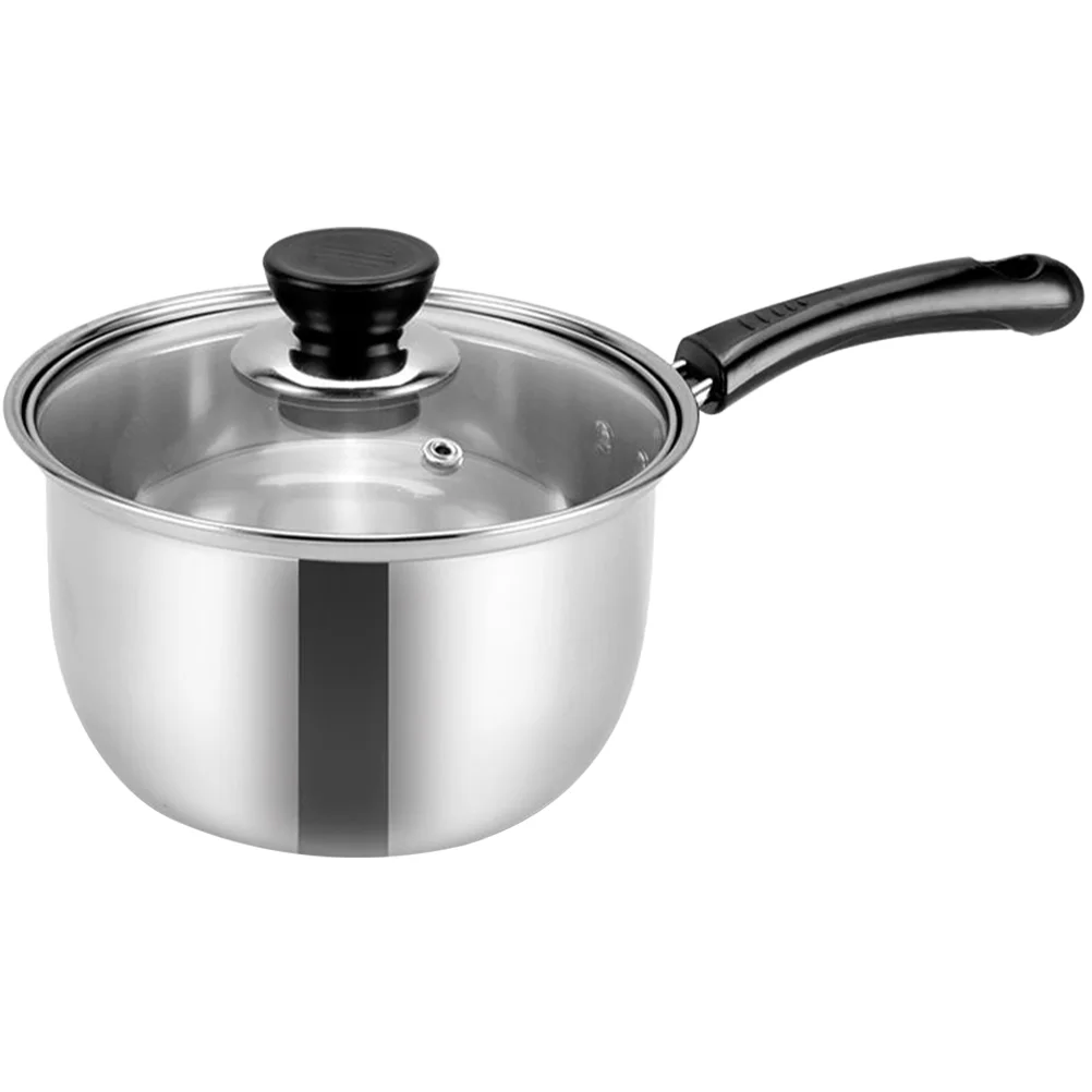 

Stainless Steel Soup Pot Non Stick Pots Sauce Pan Milk Non-stick Food Cooking For Kitchen Heat Resistant