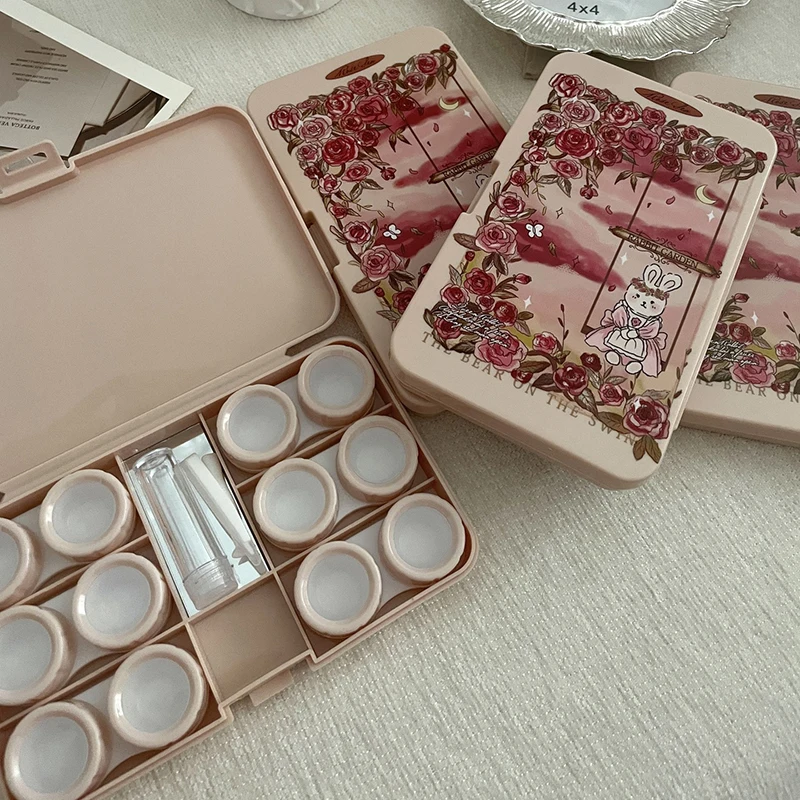 6 пар контейнер для хранения контактных линз