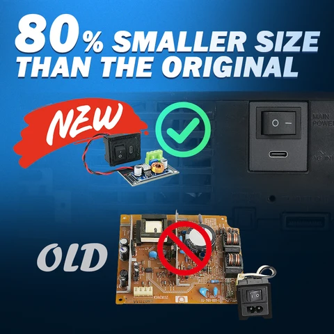 Сменный блок питания TicKnot типа C для платы питания PS2 для консоли PS2 Fat 3XXXX/5XXX, плата питания