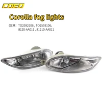 auto front bumper fog light lamp assembly for toyota corolla to2592106 to2593106 8120 aa011 81210 aa011 to2592106 to2593106 8120