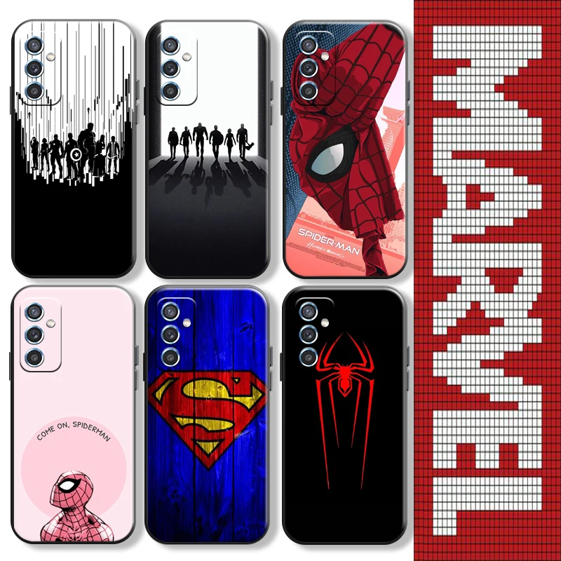 

Marvel Avengers Spider Man For Xiaomi Redmi 10 Phone Case Protect Silicone Cover Back Funda Liquid Silicon Black