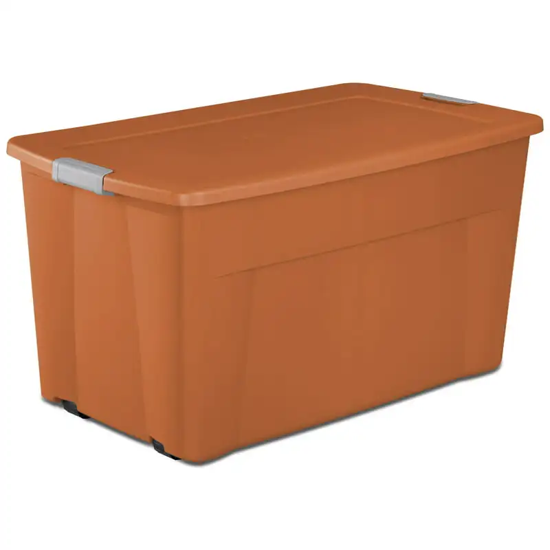 

45 Gallon Wheeled Latch Tote Turmeric Set of 4
