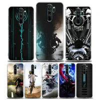 clear phone case for redmi note 10 7 8 9 8t pro case redmi 8 8a 7 9 9c y3 k20 k30 k40 soft silicone motorcycle moto motorbike