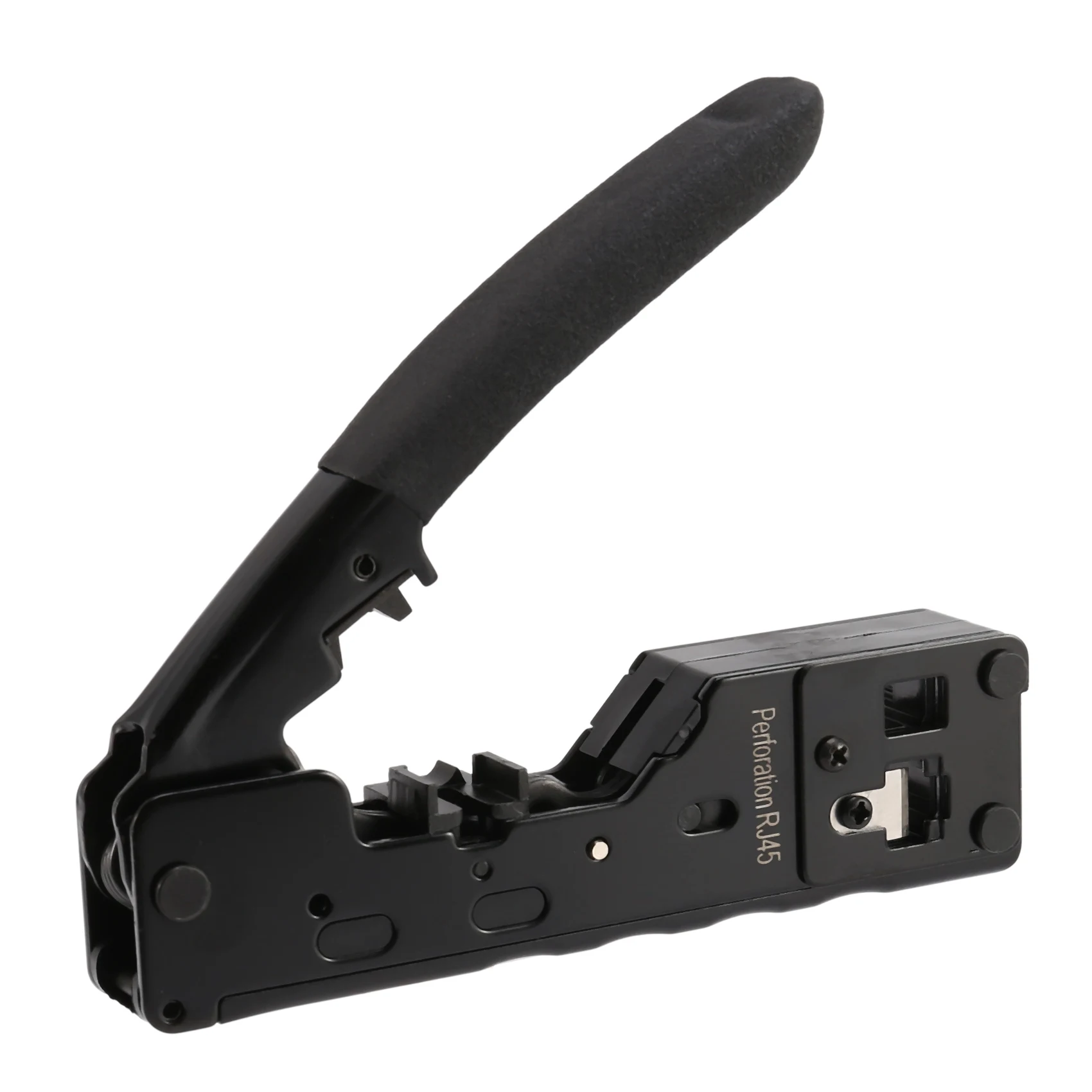 

Cat5 Cat6 Cat7 Pass Through Crimper for RJ45 RJ12 RJ11 Network Connectors Modular Plugs Ethernet Cables EZ Crimp Tool