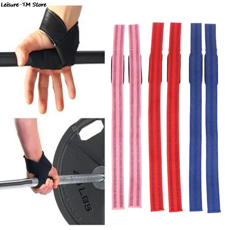 

1 Pair Gym Lifting Straps Fitness Gloves Anti-slip Hand Wraps Wrist Straps Support For Weight Lifting Powerlifting Training