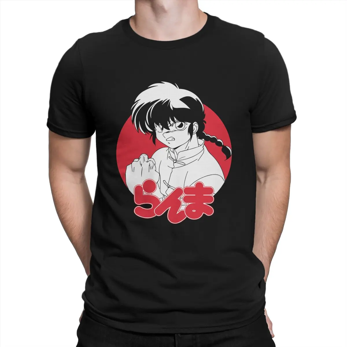 

Retro Japan Anime Men TShirt Ranma Manga O Neck Short Sleeve 100% Cotton T Shirt Funny High Quality Gift Idea