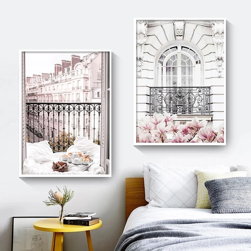 Настенная картина с розовыми цветами настенная Картина на холсте принты