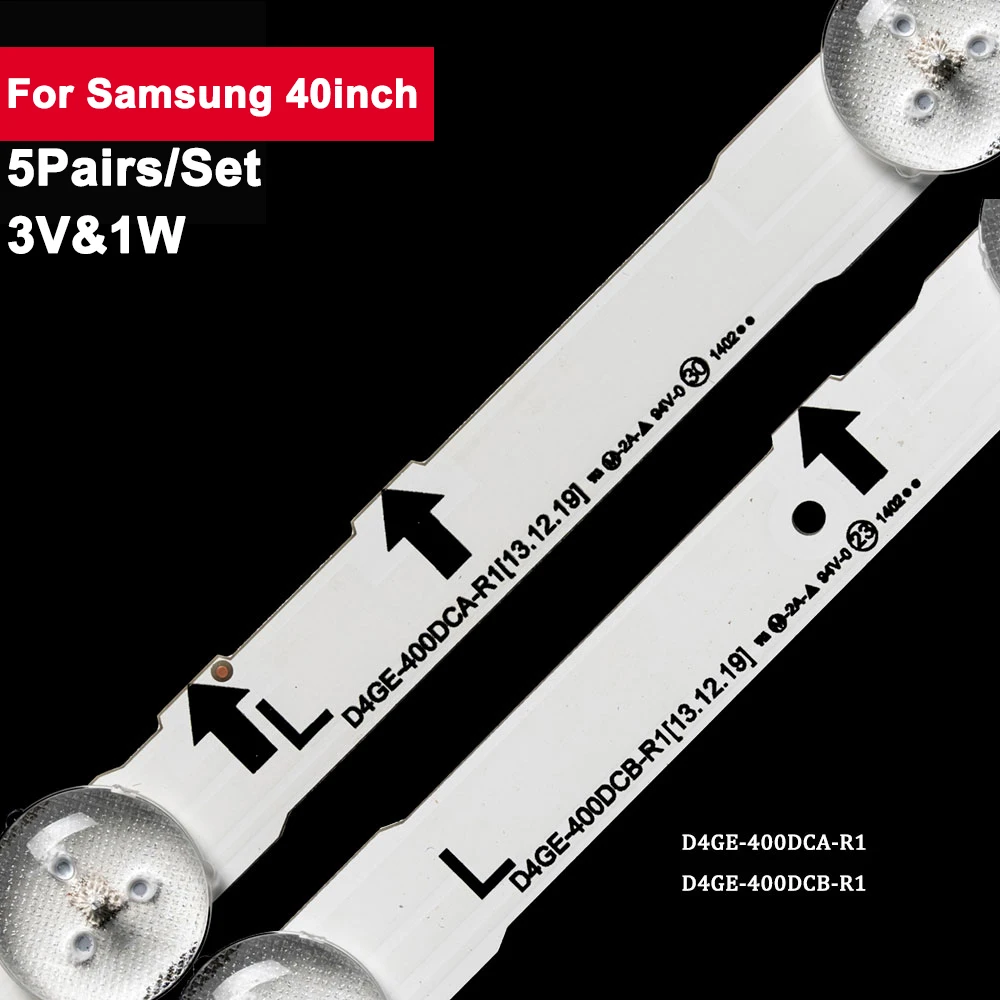 

10pcs tv led strip for Samsung UE40H5570 UE40H5505 UE40H5500 UN40H5500 D4GE-400DCA-R1 D4GE-400DCB-R1 D4GE-400DCA-R2 R2 2014SVS40