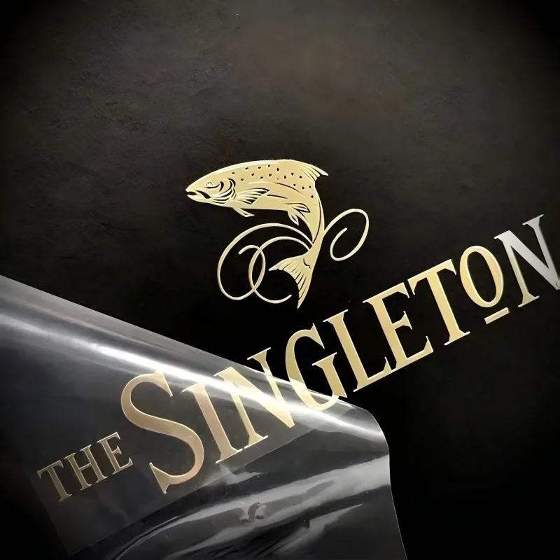 

50 шт., 3D наклейка с цветной передачей, DTF, УФ-наклейка, логотип бренда компании, виниловая кристаллическая этикетка, голографическая самоклеящаяся водонепроницаемая