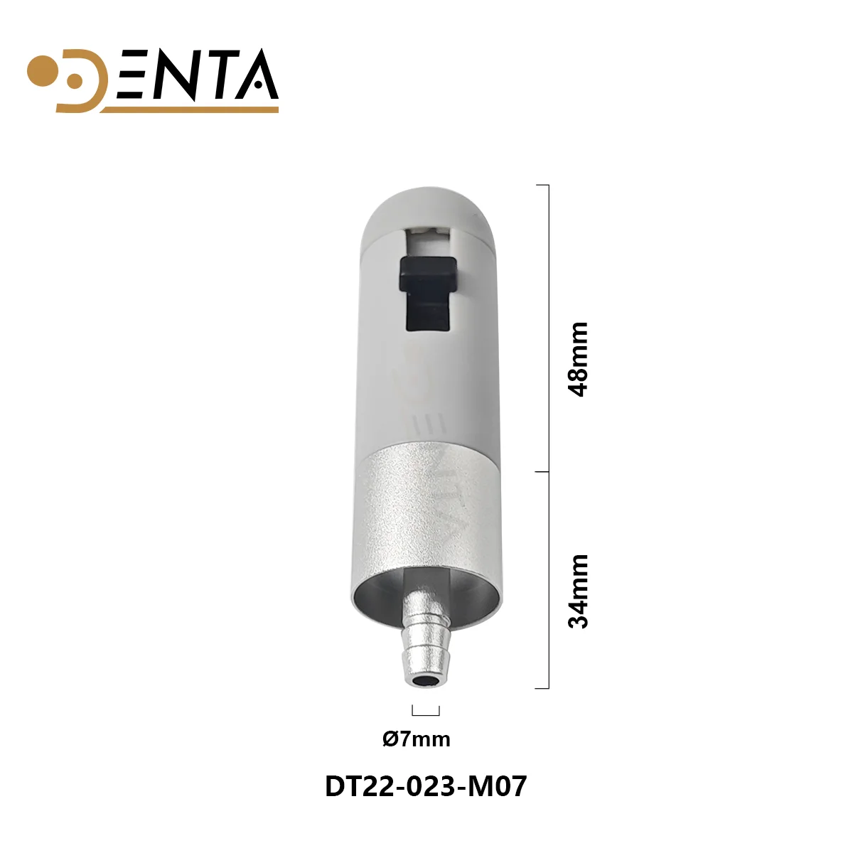 Round metal connector strong week suction handle Dental HVE highlow volume Saliva Swivel Ejector Adaptor  Tube Convertor (art.: 3920ca86337fd) - 3920ca86337fd