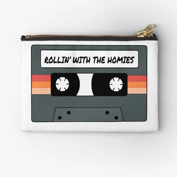 

Rollin With The Homies Zipper Pouches Key Pure Money Underwear Coin Panties Storage Pocket Bag Women Wallet Small Socks Men