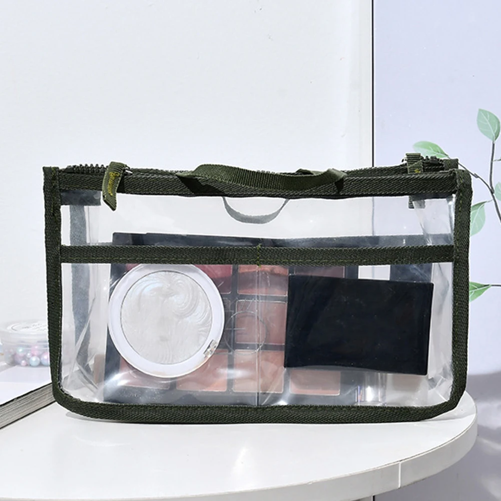 

Прозрачная косметичка из ПВХ на молнии, Женский чехол для косметики, дорожный органайзер для косметики, Сумка Для Хранения Туалетных Принад...