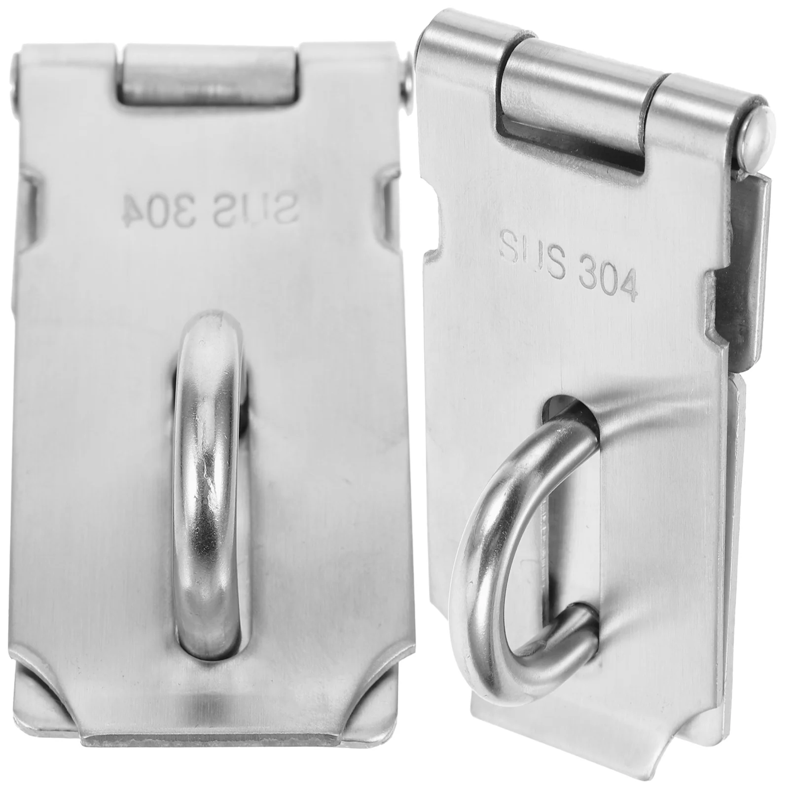 

2 Pcs Stainless Steel Door Buckle Shed Lock Latch Hasp Locks Doors Padlock Latches Hardware