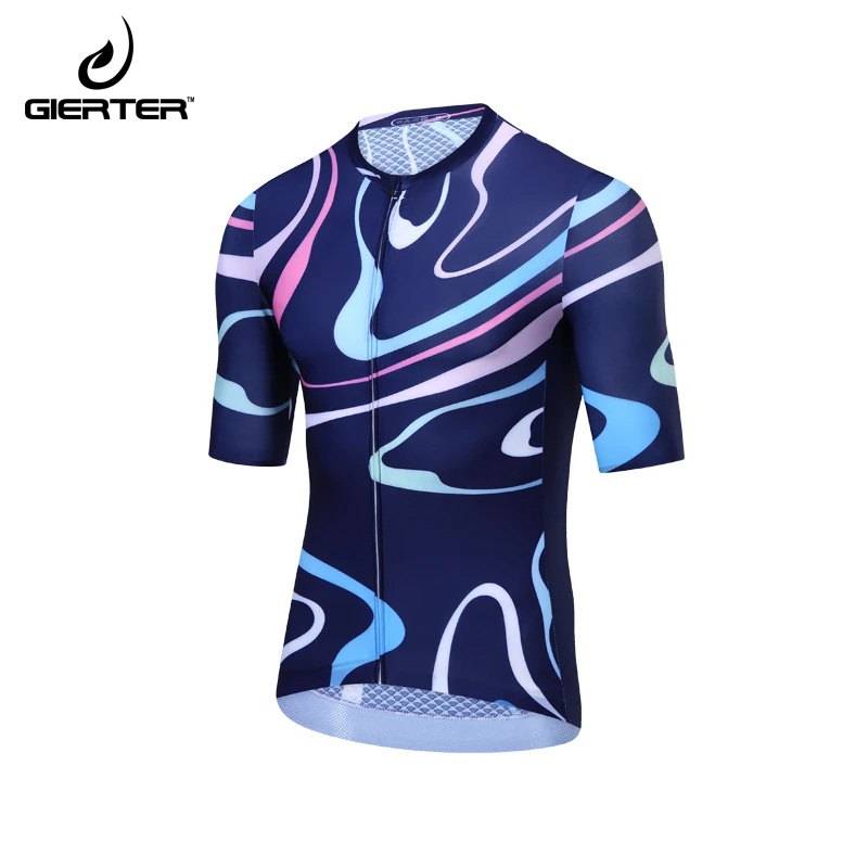 Велосипедная футболка GIERTER Мужская для профессиональной команды 2022 выдерживает