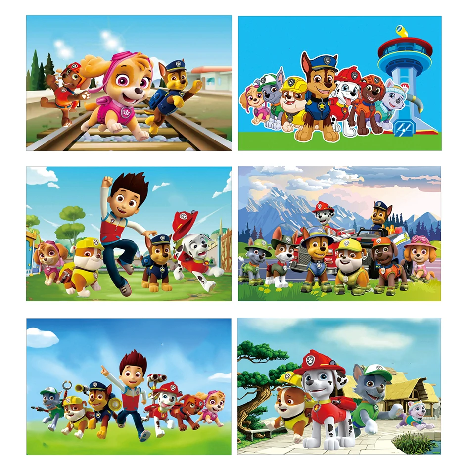 

Cartoon Movie Dog Patrol Animal Diamond Painting Mosaic Full Diamond Round Square Embroidery Cross Stitch Art Gift Home Set Ll40