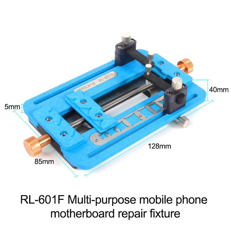 

RL-601F Multi-purpose Mobile Phone Motherboard PCB Repair Fixture Multi-function Positioning Additional Track Dual Clamps Tools