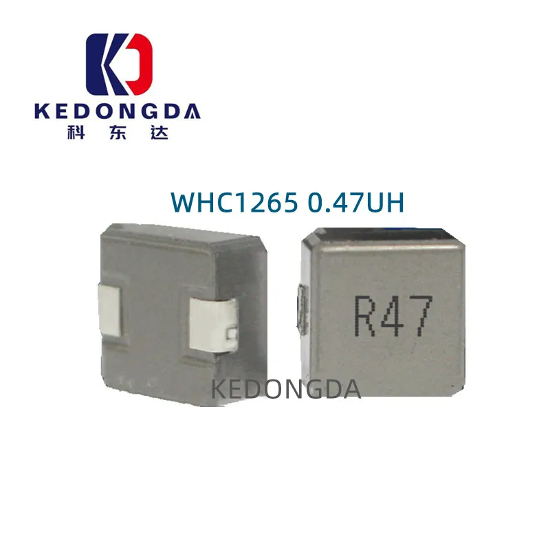 

10PCS Chip inductance WHC1265 0.47UH Silkscreen R47 integrated molding high current inductance 12*13*6.5MM