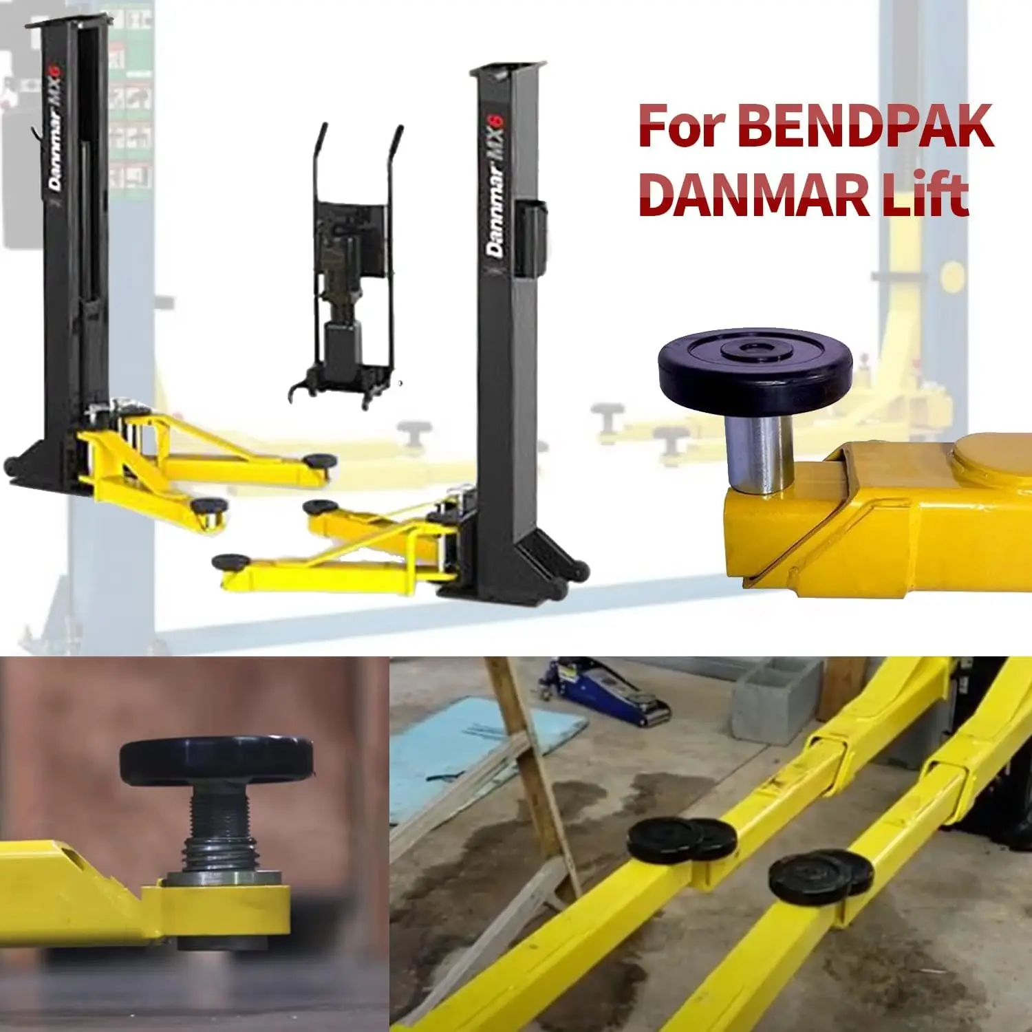 Резиновая противоскользящая Накладка для автомобильного подъемника круглые