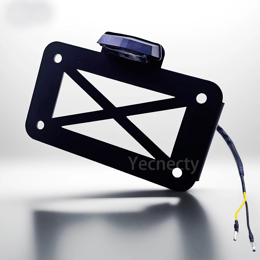 

Универсальный боковой кронштейн для номерного знака мотоцикла со светодиодной подсветкой для Bobber Honda Cafe Racer Suzuki