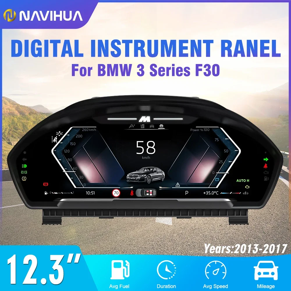 Navihua для BMW 3 серии F30 2013-2017 ЖК-дисплей приборная панель автоматический цифровой