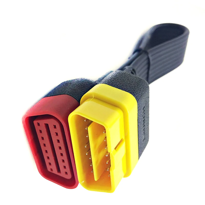 16Pin OBD Extention Cable for Launch X431//V+/PRO/PRO3/Easydiag 3.0/Mdiag/Golo Main OBD2 Extended Connector Male to Female - купить по