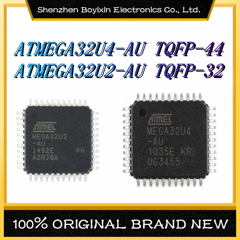 

ATMEGA32U4-AU package TQFP-44 ATMEGA32U2-AU package TQFP-32 microcontroller (MCU/MPU/SOC) new original positive IC chip