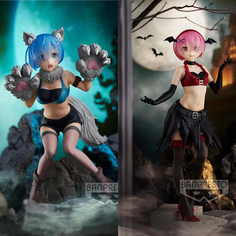 

Bandai оригинальная экшн-фигурка ESP Re: жизнь в другом мире от нуля Рем и Рам, дьявол, серый волк, вампир, модель