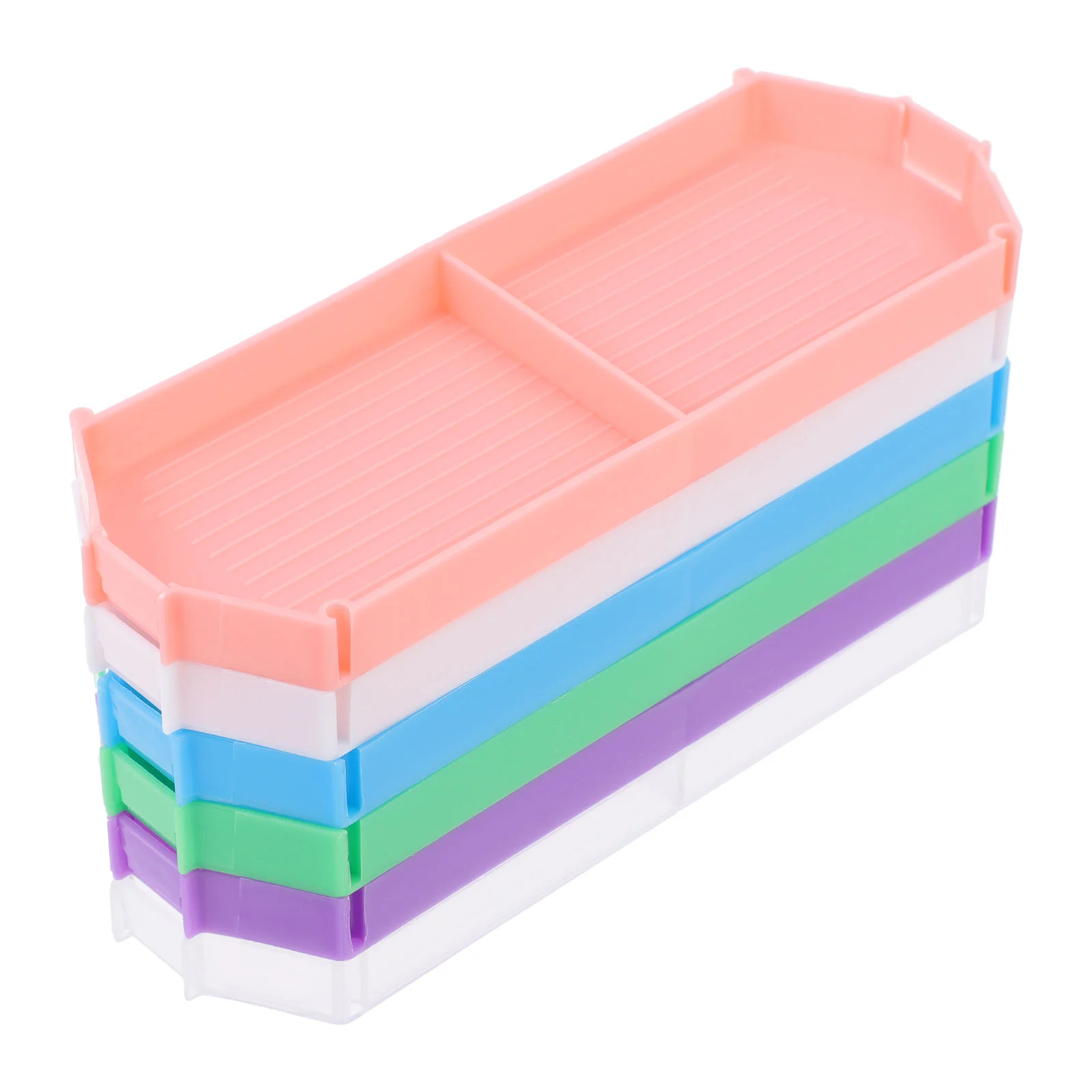 

6 Pcs Spot Drill Bead Sorting Plate Tray Mixing Trays Nail Tools Rhinestone Storage Board Diamond Supplies