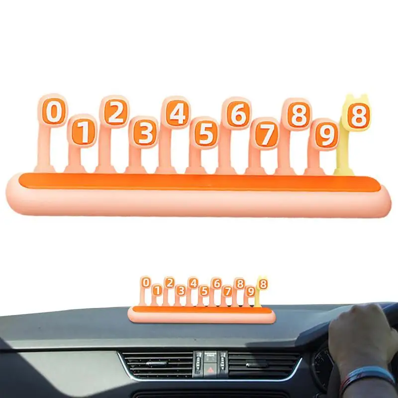 

Parking Phone Number Plate Luminous Car Temporary Parking Card Hideable Luminous Temporary Parking Stop Sign Universal Stop