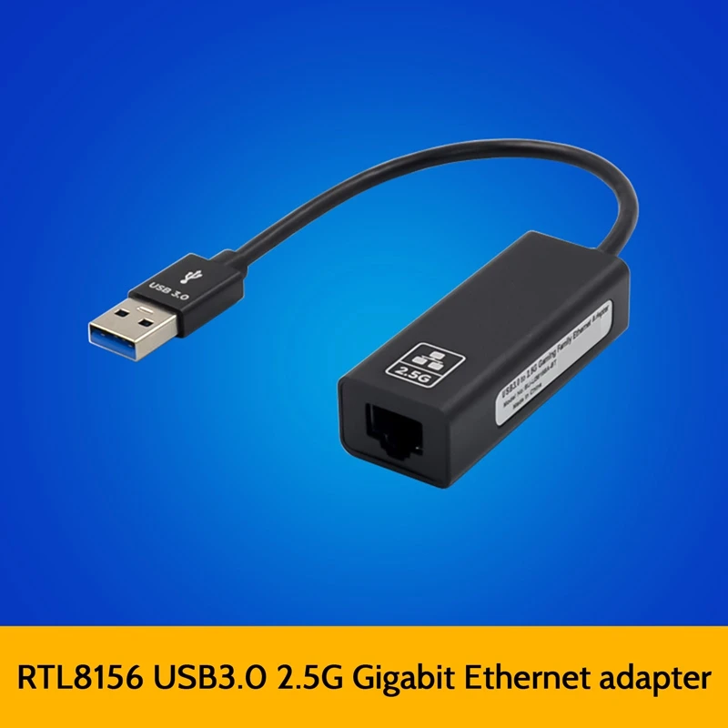 

USB 3,0 гигабитный Ethernet-Адаптер Тип до 2,5G Ethernet-карта RTL8156B RJ45 сетевая карта LAN для рабочего стола