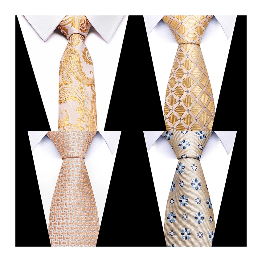 

High Quality Tie Men Necktie Woven Nice Handmade Silk Gravatas Clothing accessories Male Brown Polka dot April Fool's Day